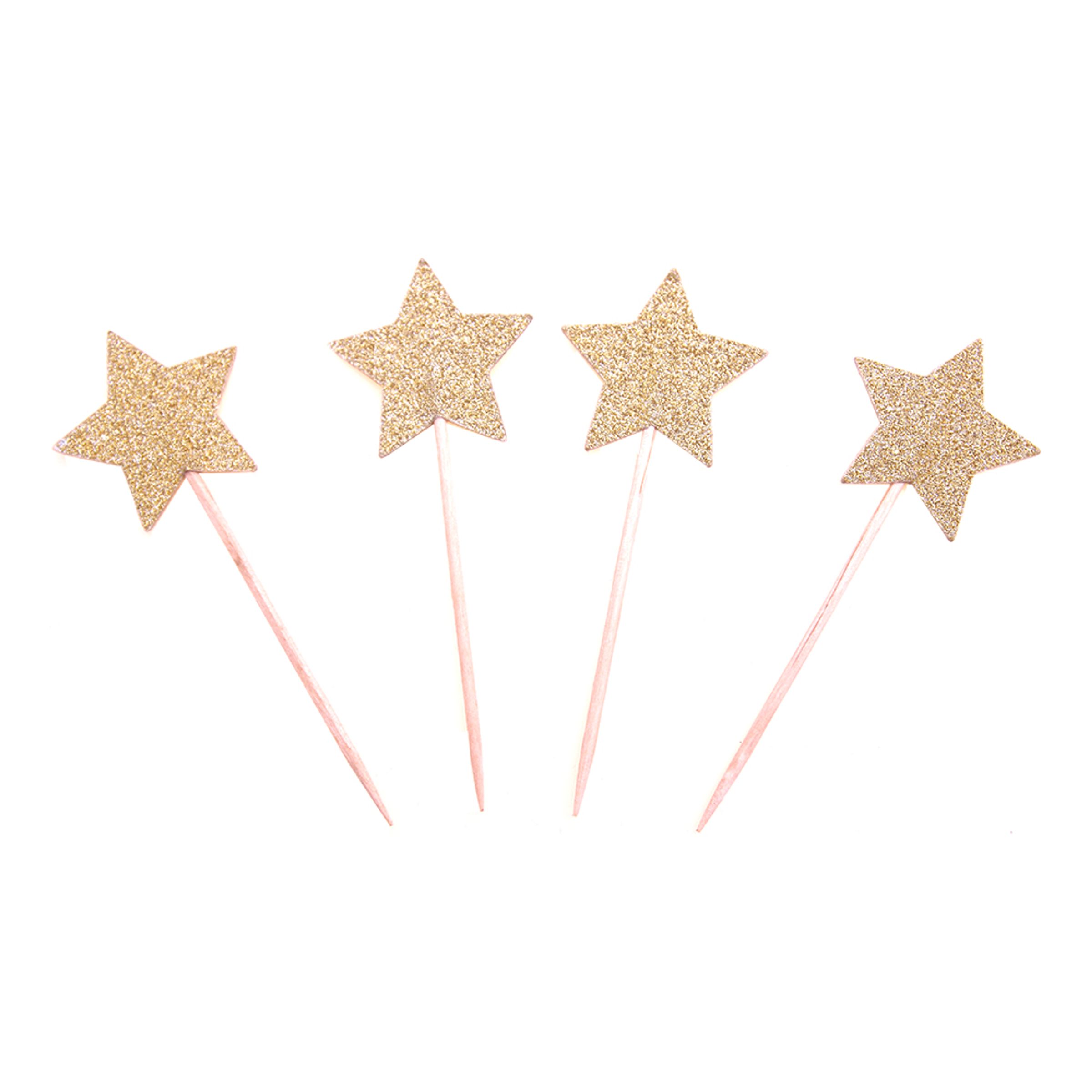 Partypicks Guldstjärna - 20-pack