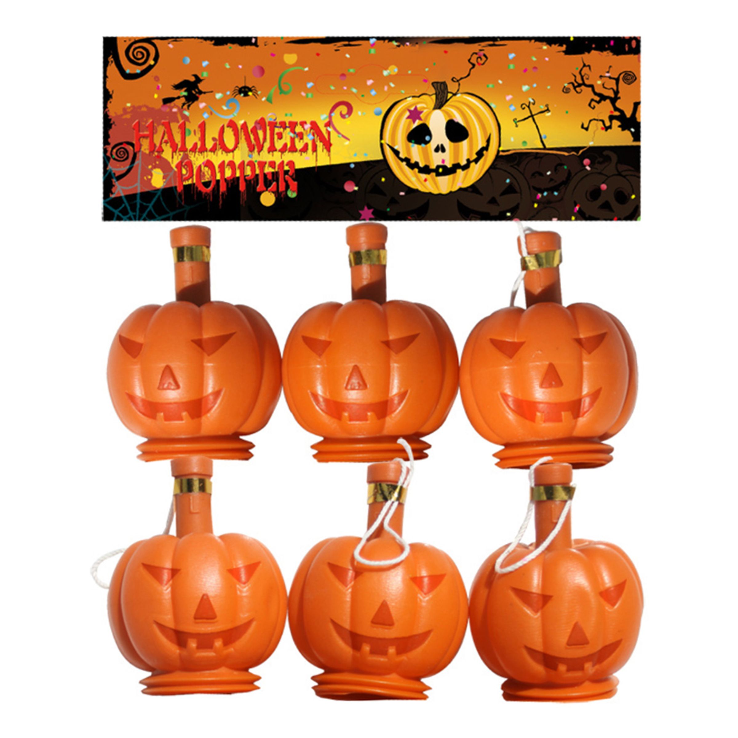 Party Poppers Pumpa - 6-pack