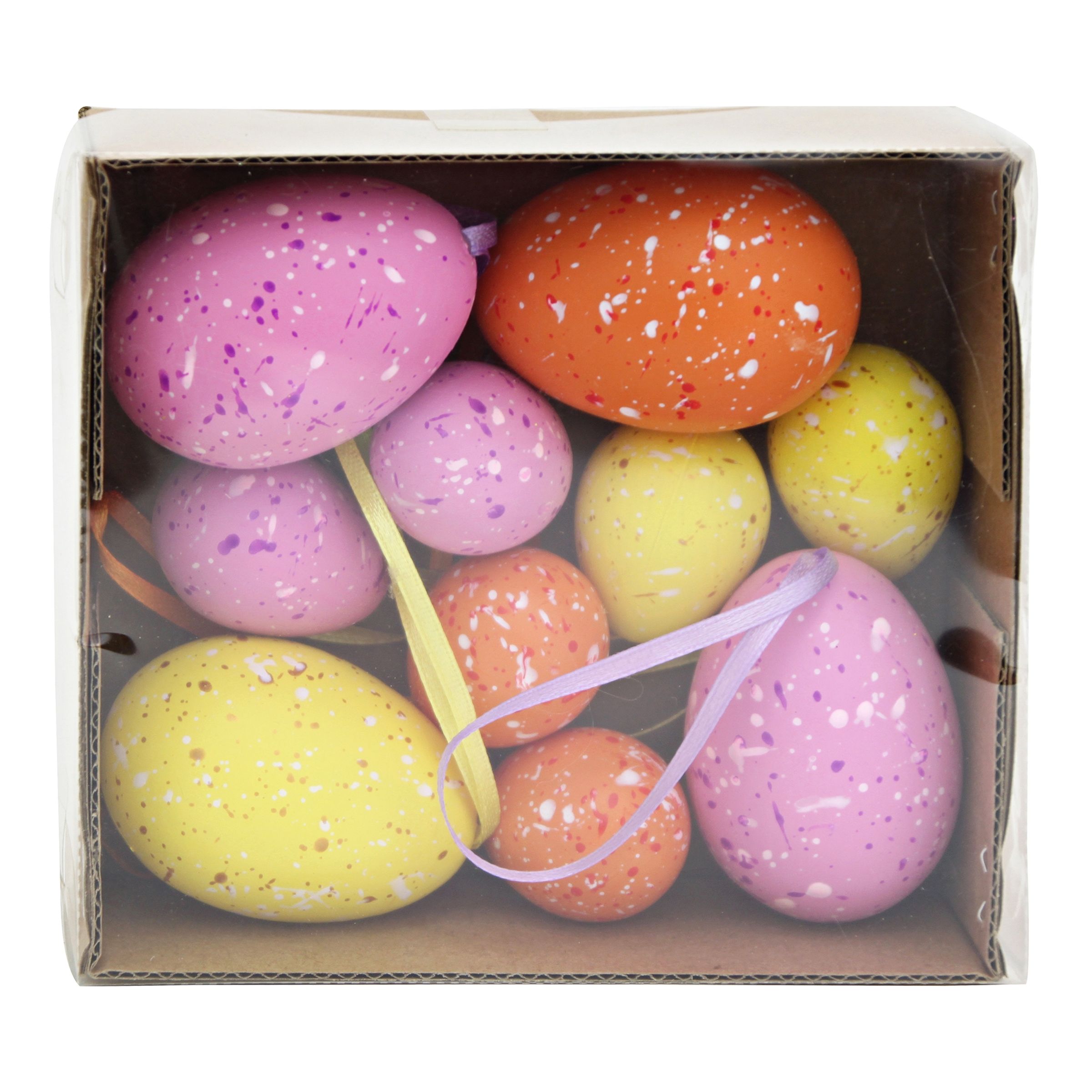 Påskägg Hängen Rosa Färgmix - 10-pack