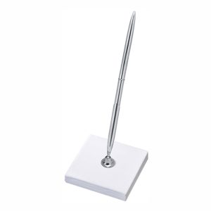 Penna med Hållare Silver