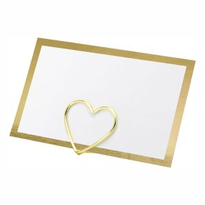 Placeringskort Guld Ram - 10-pack