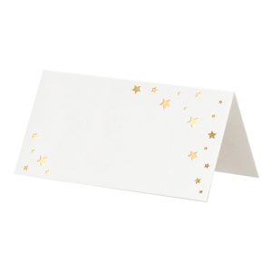 Placeringskort Stjärnor Guld - 10-pack