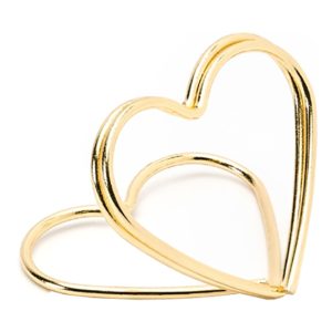Placeringskortshållare Hjärtan Guld - 10-pack