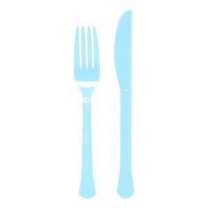 Plastbestick Ljusblå - 24-pack