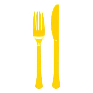 Plastbestick Gula - 24-pack