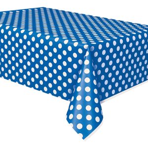 Plastduk Blå Prickig