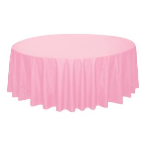 Plastduk Ljusrosa Rund