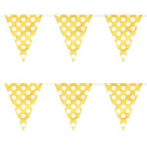 Polka Dot Gul Vimpelgirlang