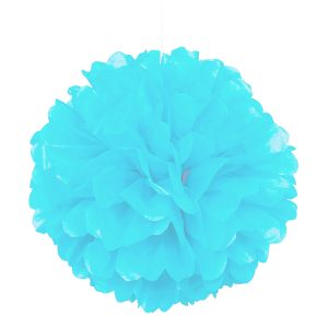 Pom Pom Blå Hängande Dekoration