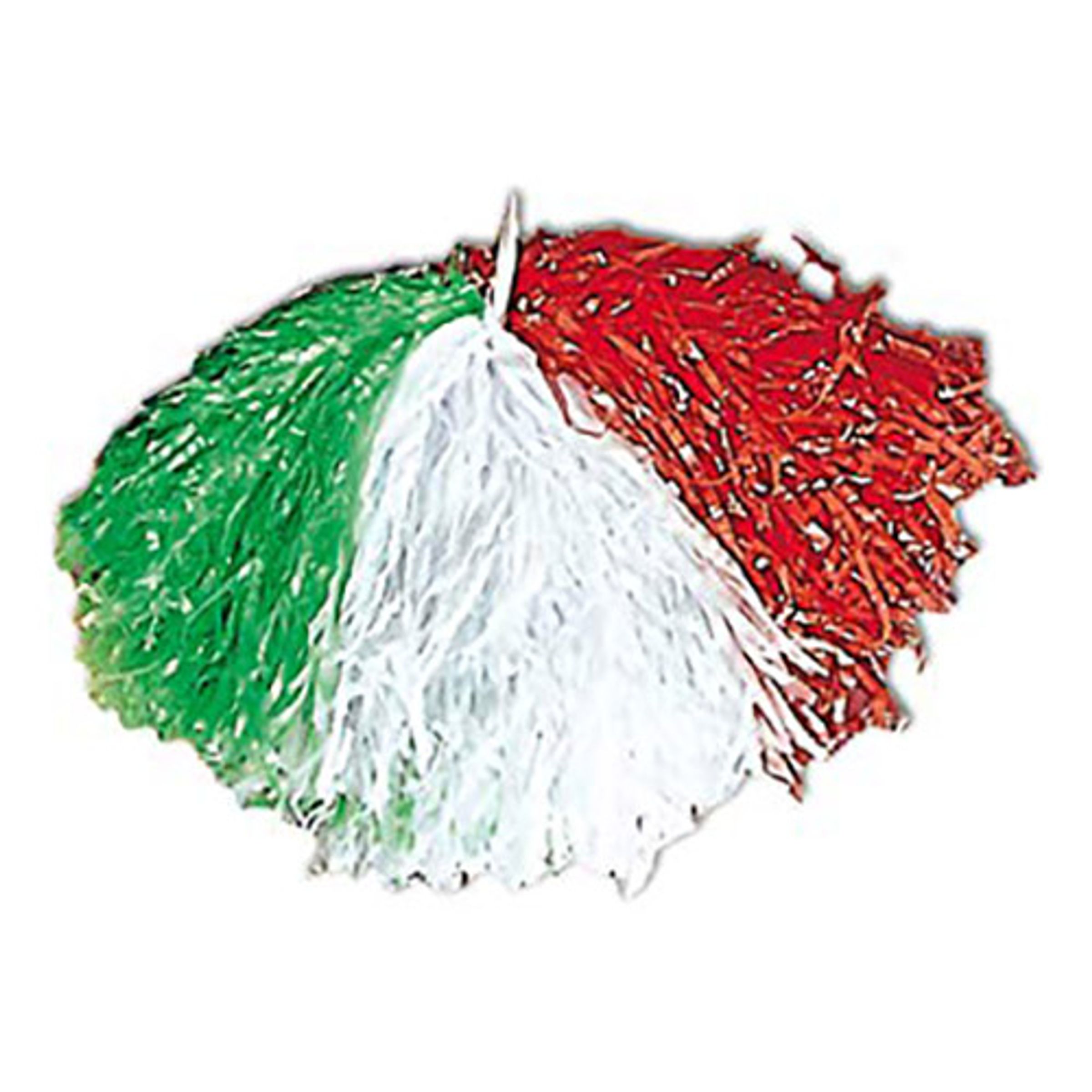 Pom Poms Grön/Vit/Röd