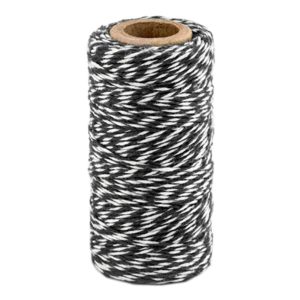 Presentsnöre Svart/Vit