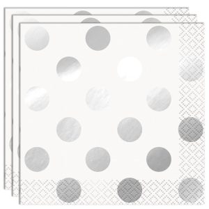 Prickiga Kaffeservetter Silver