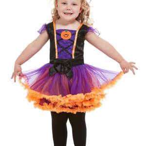 Pumpkin Witch Maskeraddräkt Barn