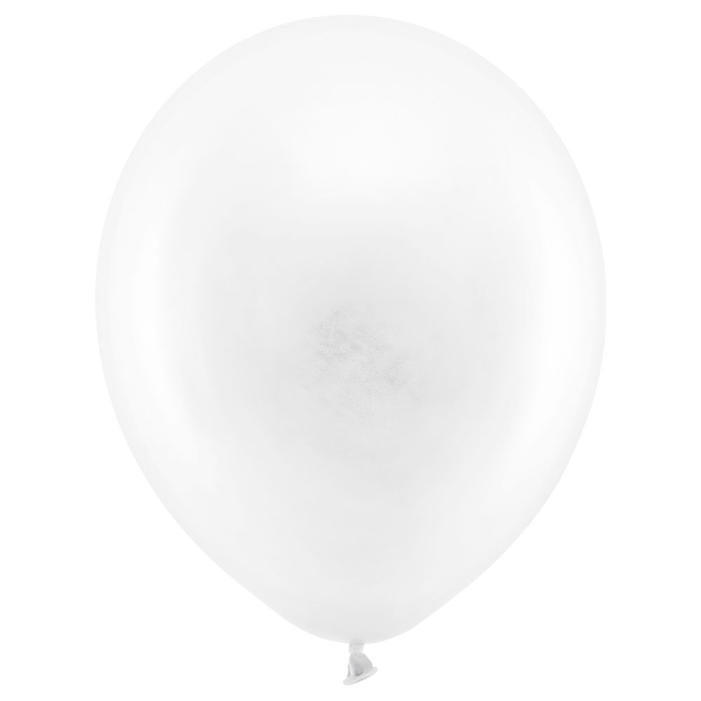 Rainbow Små Latexballonger Pastell Vita