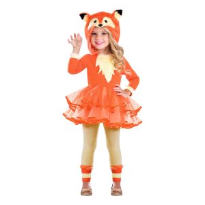 Räv Klänning Barn Maskeraddräkt - X-Small