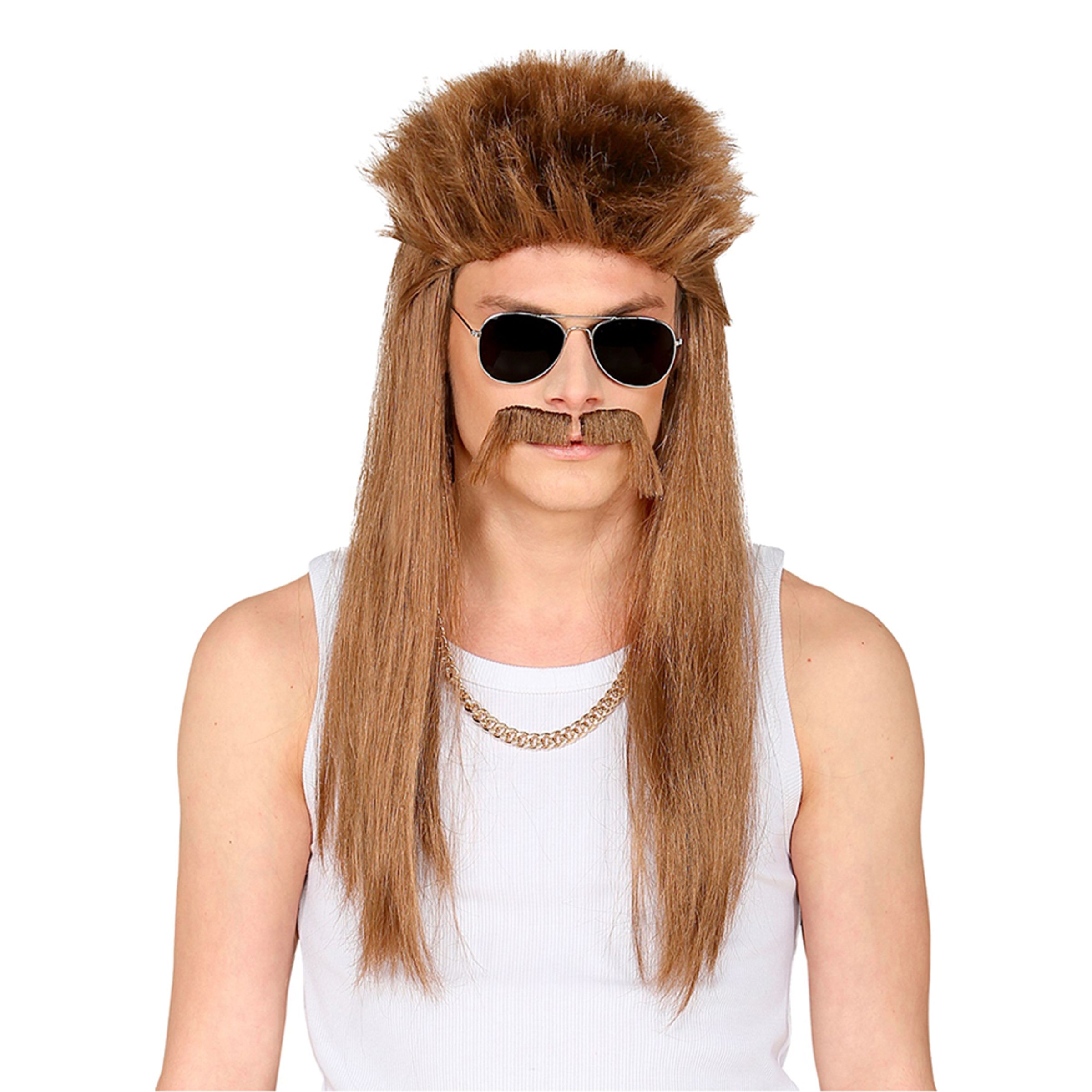 Redneck Peruk & Mustasch - One size