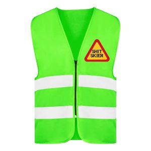 Reflexväst Shit Skier Neongrön - X-Large