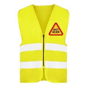 Reflexväst Shit Skier Neongul - XX-Large
