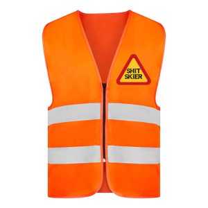 Reflexväst Shit Skier Neonorange - XX-Large