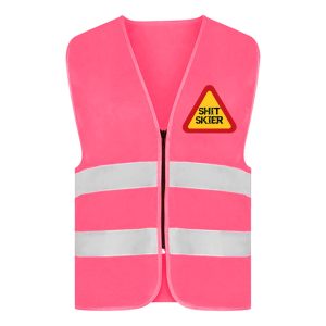 Reflexväst Shit Skier Neonrosa - XX-Large