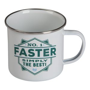 Retromugg med Text - Faster