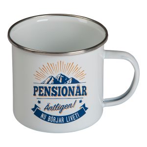 Retromugg med Text - Pensionär