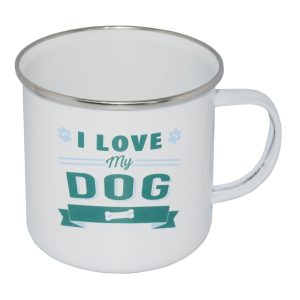 Retromugg med Text - I Love My Dog