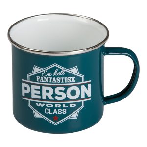 Retromugg med Text - Fantastisk Person