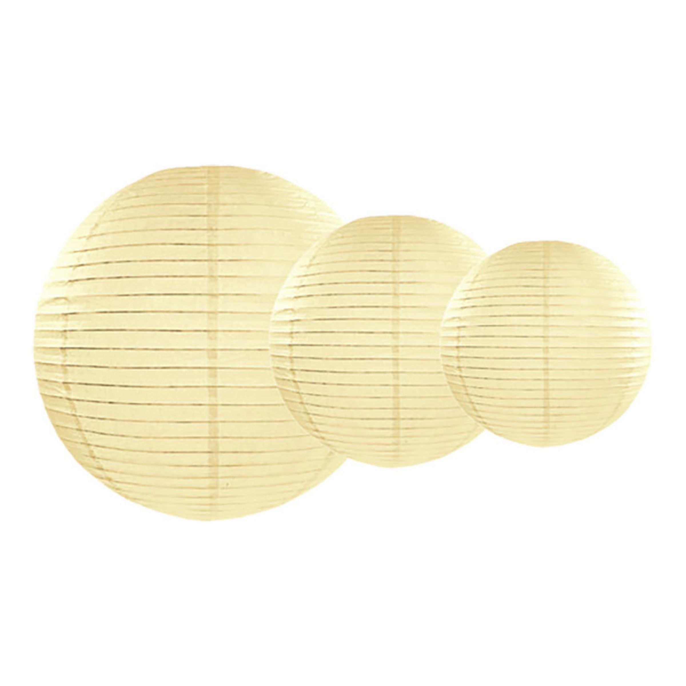 Rislampa Vaniljvit - 35 cm