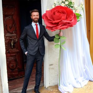 Gigantisk Röd Ros