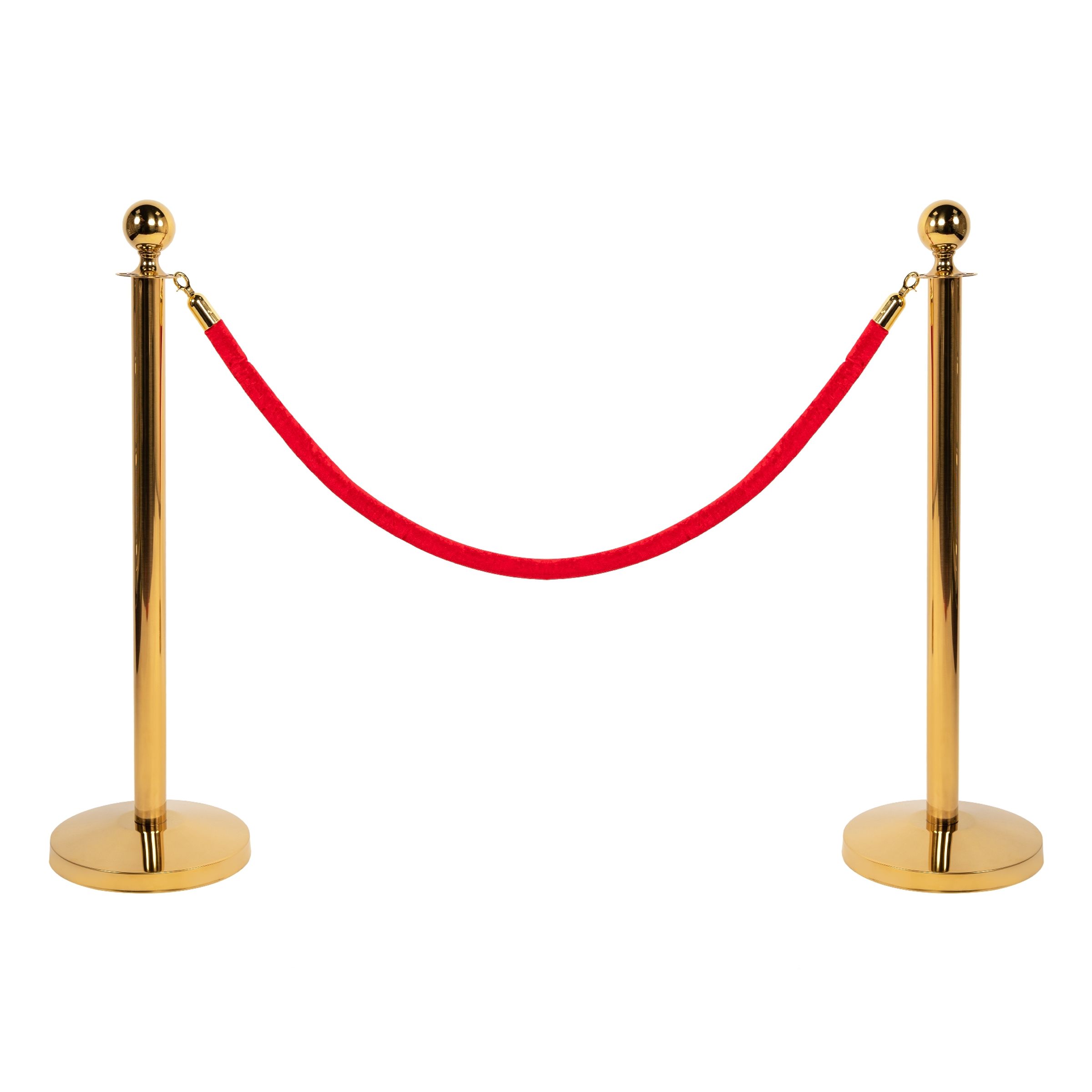 Röda Mattan Pollare med Rep