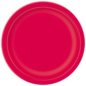 Röda Papptallrikar