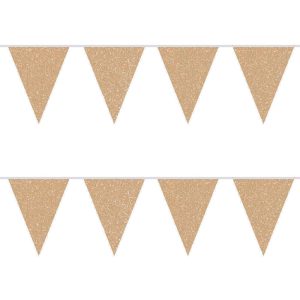Rosé Guld Glitter Flaggirlang