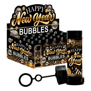 Såpbubblor Happy New Year Storpack - 24-pack