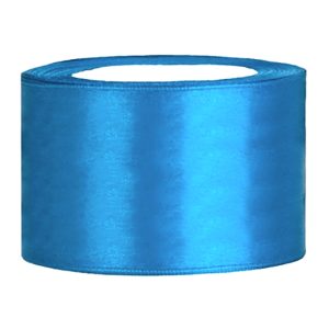 Satinband Blå - 38 mm x 25 m