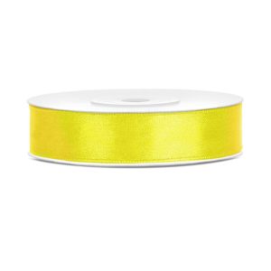 Satinband Gul - 12 mm x 25 m
