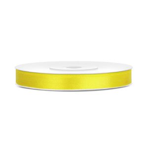 Satinband Gul - 6 mm x 25 m