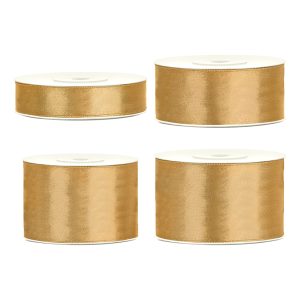 Satinband Guldfärgat - 100mm x 25m