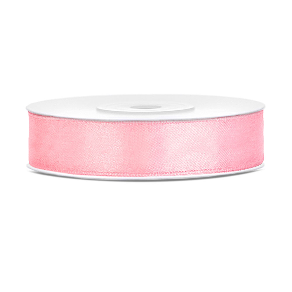 Satinband Ljusrosa