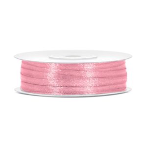 Satinband Ljusrosa - 3 mm x 50 m