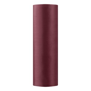 Satinband på Rulle - Mörkröd