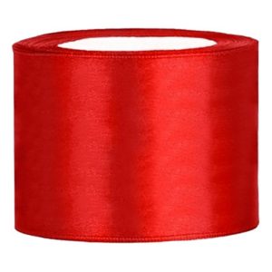 Satinband Rött - 25mm x 25m