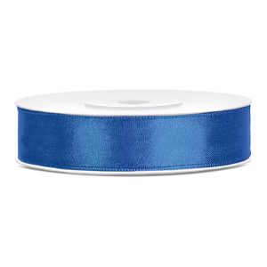 Satinband Royal Blå - 12 mm x 25 m