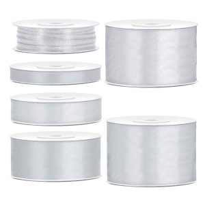 Satinband Silver - 3 mm × 50 m