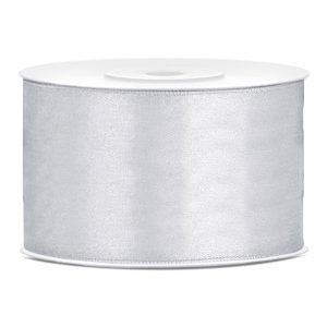 Satinband Silver - 38 mm x 25 m