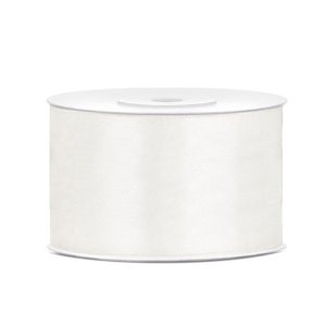 Satinband Vaniljvit - 38 mm x 25 m