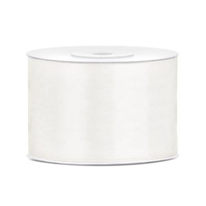 Satinband Vaniljvit - 50 mm x 25 m