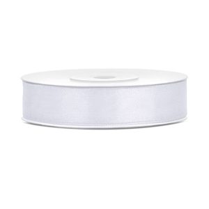 Satinband Vit - 12 mm x 25 m