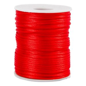 Satinsnöre Röd - 50 meter