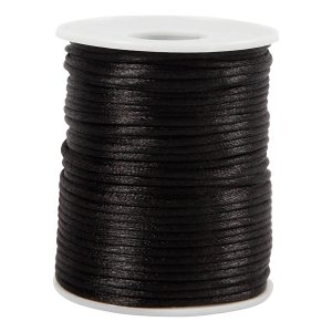Satinsnöre Svart - 50 meter